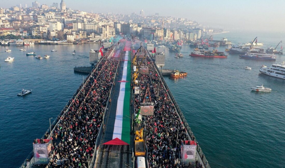 Milli İrade Platformunca, Filistin'deki katliamın durdurulması amacıyla yaklaşık 400 sivil