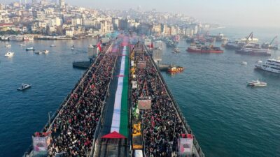 Milli İrade Platformunca, Filistin'deki katliamın durdurulması amacıyla yaklaşık 400 sivil