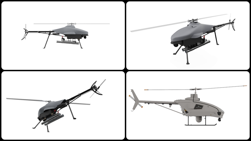 Türk savunma sanayisi bünyesinde geliştirilen döner kanatlı insansız hava araçları