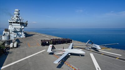 Baykar tarafından geliştirilen milli silahlı insansız hava aracı (SİHA) Bayraktar