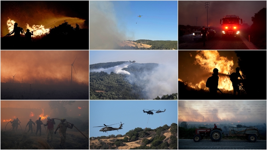 İzmir'in Çeşme, Kütahya'nın Gediz ve Bursa'nın Mustafakemalpaşa ilçelerinde çıkan orman