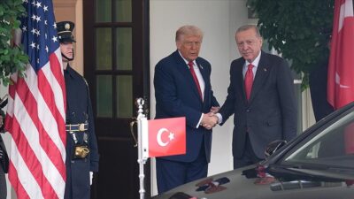 Cumhurbaşkanı Recep Tayyip Erdoğan, ABD Başkanı Donald Trump ile Beyaz