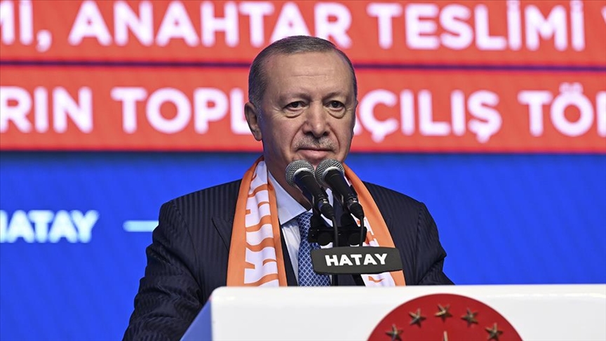 Cumhurbaşkanı Recep Tayyip Erdoğan, "Depremin vurduğu 11 ilimizde yapımı tamamlanan