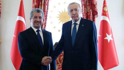 Cumhurbaşkanı Recep Tayyip Erdoğan, Irak Kürt Bölgesel Yönetimi (IKBY) Başbakanı