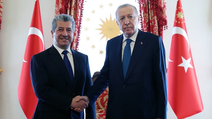 Cumhurbaşkanı Recep Tayyip Erdoğan, Irak Kürt Bölgesel Yönetimi (IKBY) Başbakanı