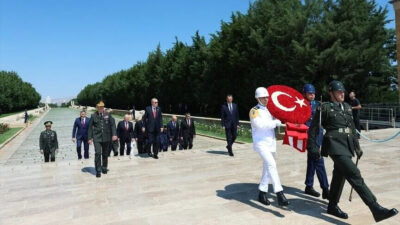 Cumhurbaşkanı Recep Tayyip Erdoğan başkanlığındaki Yüksek Askeri Şura (YAŞ) üyeleri,